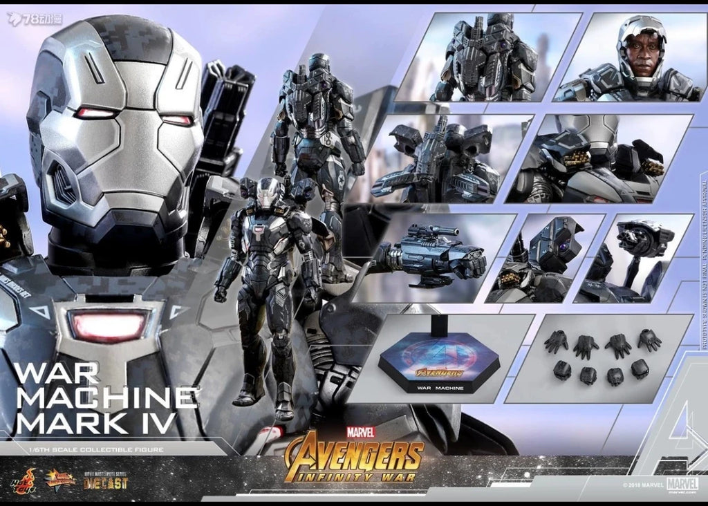 New Original Hot Toys Marvel WAR MACHINE MARK IV MMS499 Action Figures Toys Collection