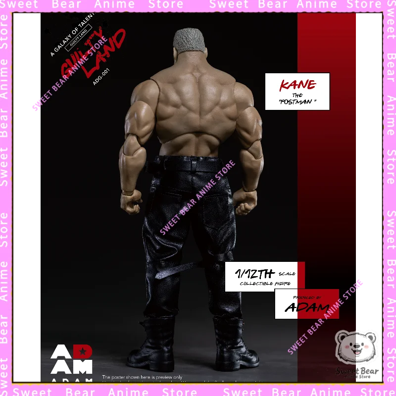 In Stock ADAM GUILTY LAND KANE Postman 1/12 Scale Sin City Fabric Outfit Soldier Action Figure Anime Model Trendy Toys Doll