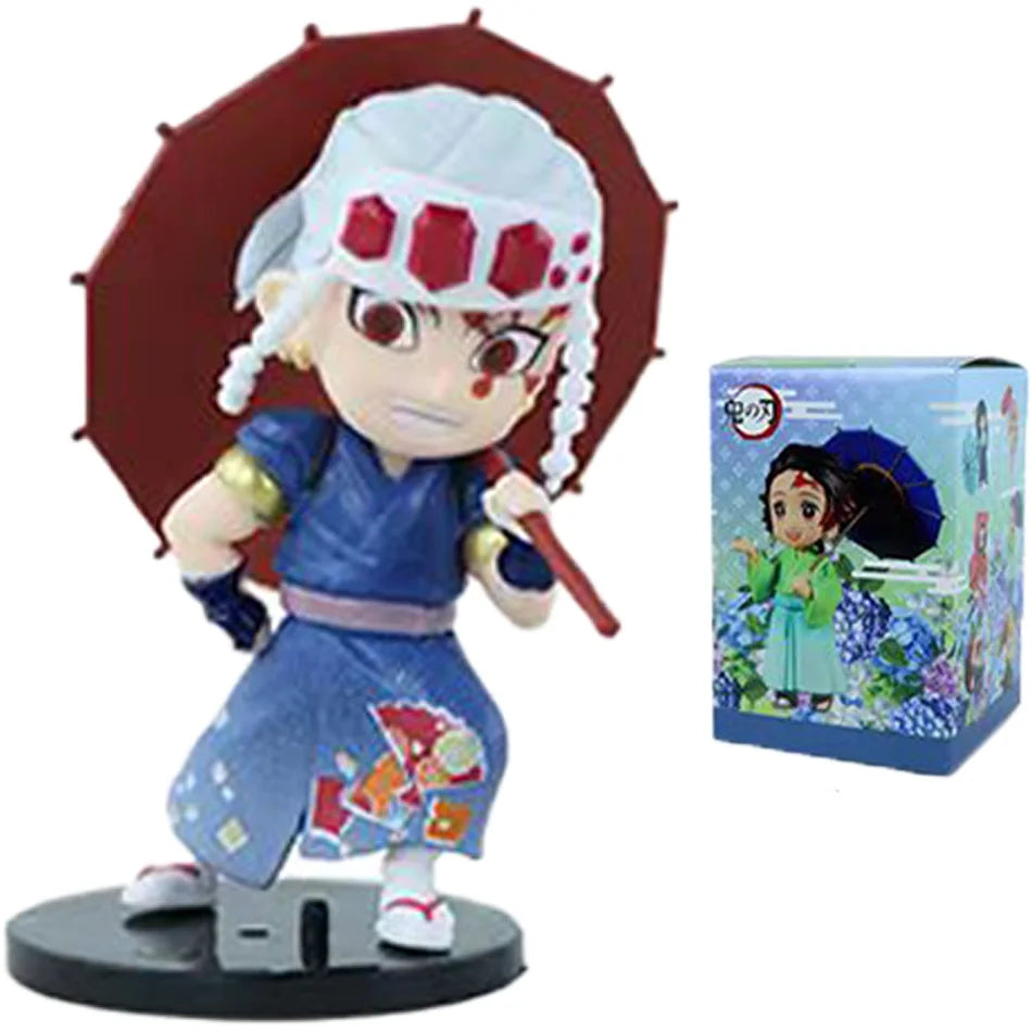 Demon Slayer Tanjiro Kamado Nezuko Anime Cartoon Figure Blind Box Creative Personalized Statue Model Ornament Surprise Gifts Box