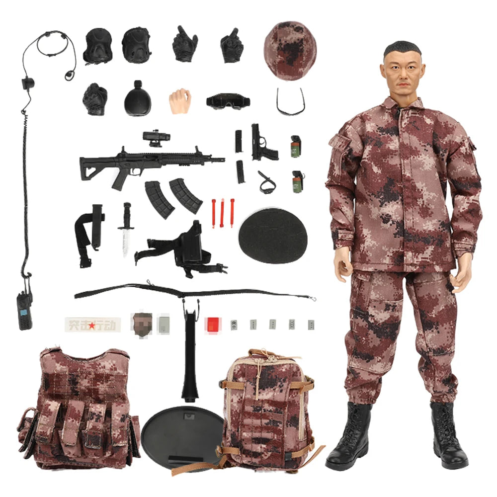 ViiKONDO JY23002 KSJYTOY 1/6 Scale Action Figure China PLA Army Men Toy Soldier 12'' Figurine Military Model Fullset Collection