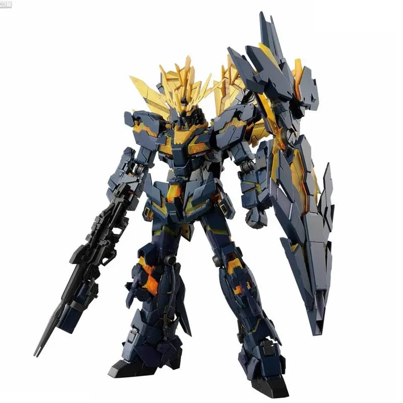 Bandai Genuine UNICORN GUNDAM 02 BANSHEE NORN RG Anime Action Figure Robot Periphery Action Figure Toy