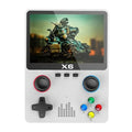 Neuer X6 3,5-Zoll-IPS-Bildschirm Handheld-Spiel-Player Dual-Joystick 11 Simulatoren GBA Videospielkonsole für Kindergeschenke