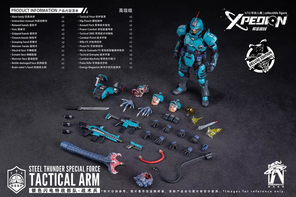 【MT】Pre-sale Powerspotoy Xpedion 3Z09440C0 STEEL THUNDER SPECIAL FORCE TACTICAL ARM 1/12 Action Figure Model Collection