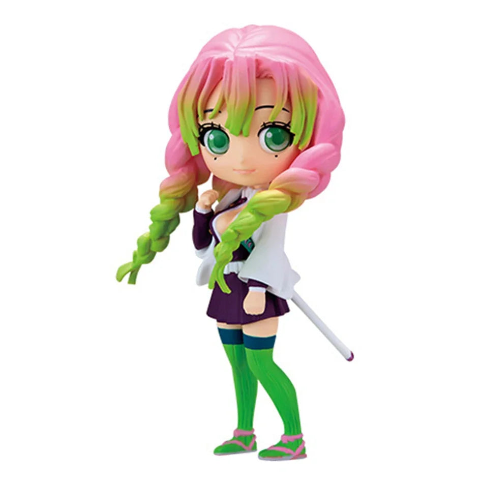 Kawaii Anime Demon Slayer Figure Nezuko Tanjirou Zenitsu Inosuke Kyoujurou GiyuuQposket PVC Model Toys children Gift