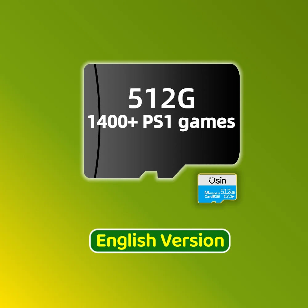 TF Game Card For Trimui Smart Pro Brick Retro Games More PSP PS1 Portable Handheld Console H-Speed Gift Memory SD 512G 256G