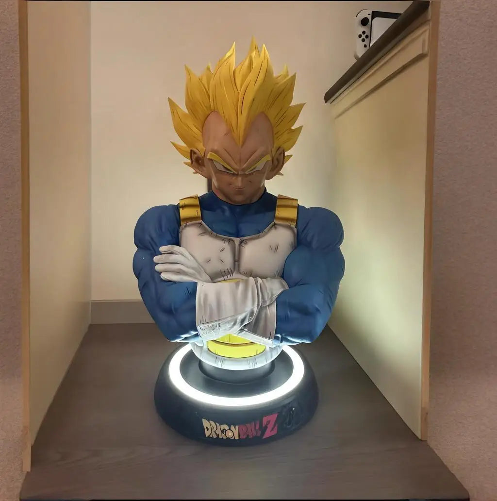 Dragon Ball Anime Model Toy Peripheral VegetaUpper Body Statue Injured in Battle Version Collection, Big Ornaments, Gift, New, 8