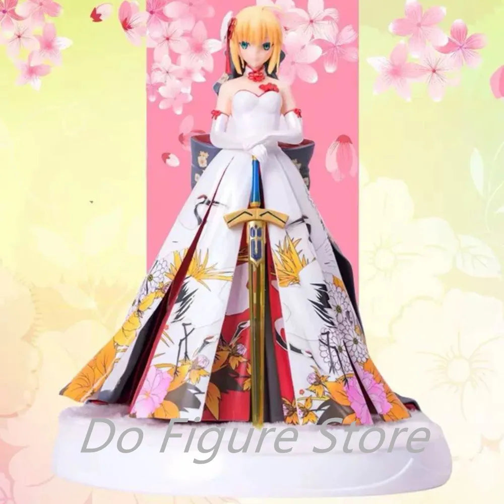 Alter Fate Grand Order Saber Arturia Kimono Ver. Anime PVC Actionfigur Arutoria Pendoragon Hochzeitskleid Sammlerstück Spielzeug