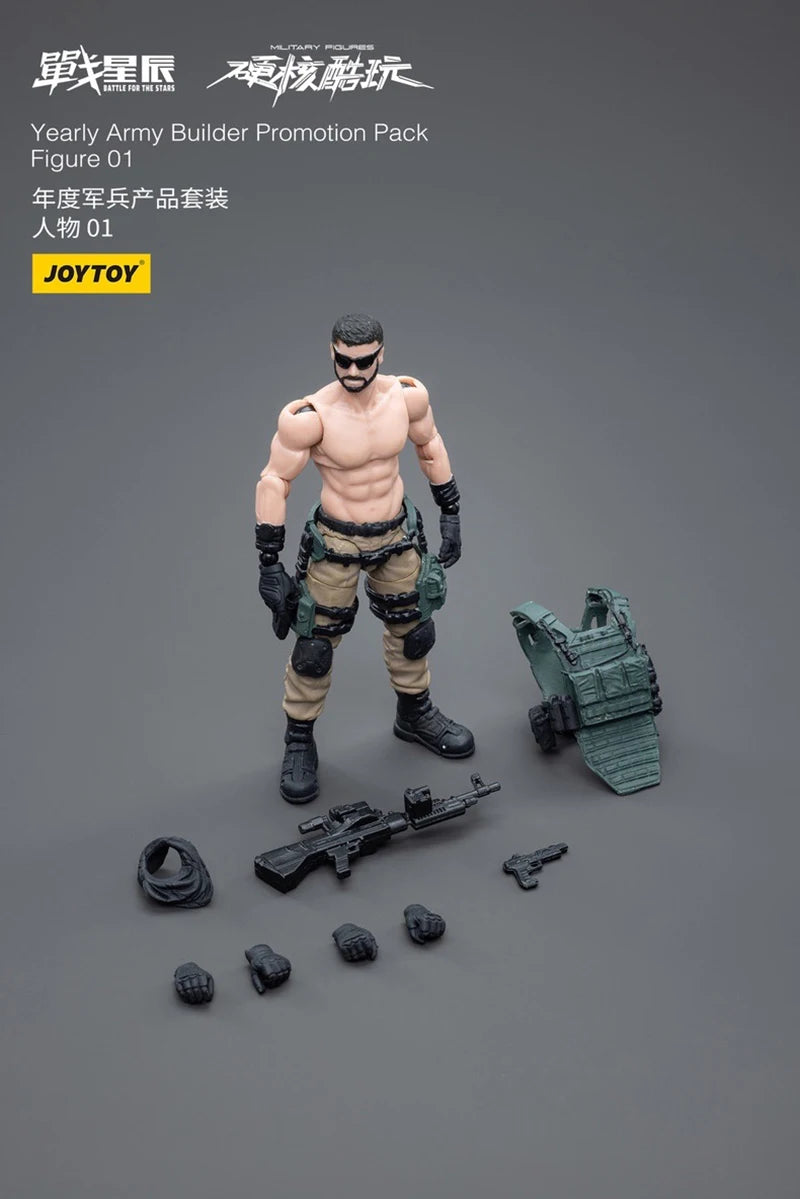 in Stock JOYTOY 1/18 10.5cm Action Figures Yearly Army Builder Promotion Pack Anime Collection Model