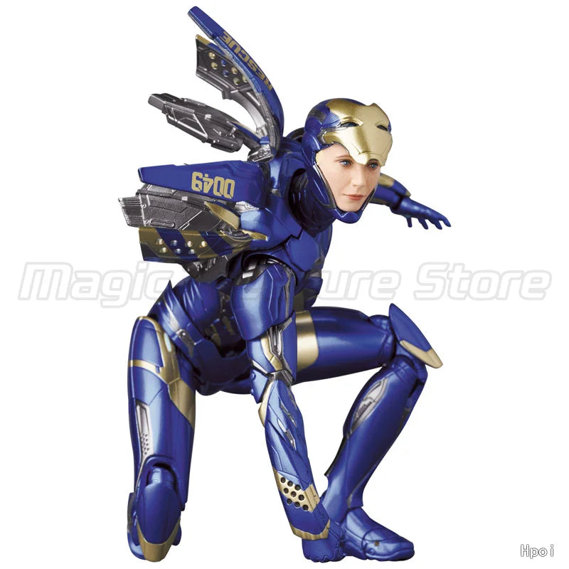 【MT】Medicom Toy MAFEX No. 184 Marvel Avengers: Endgame PEPPER POTTS Rescue Armor Movable Model Toy Gift Collection
