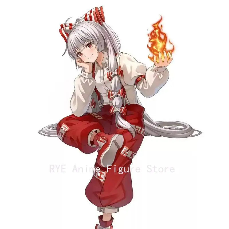 Genuine Furyu Touhou Project Noodle Stopper Figure Fujiwara No Mokou In Stock Original Anime Figure Model Collector Figurine Toy