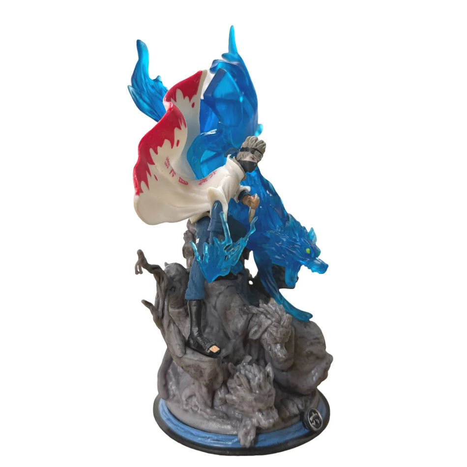 22 см Наруто Аниме Фигурка GK Хатаке Какаши Екшън Фигурка PVC Модел Анимационни Герои Стая Настолни Украшения Подаръци за Рожден Ден Играчки