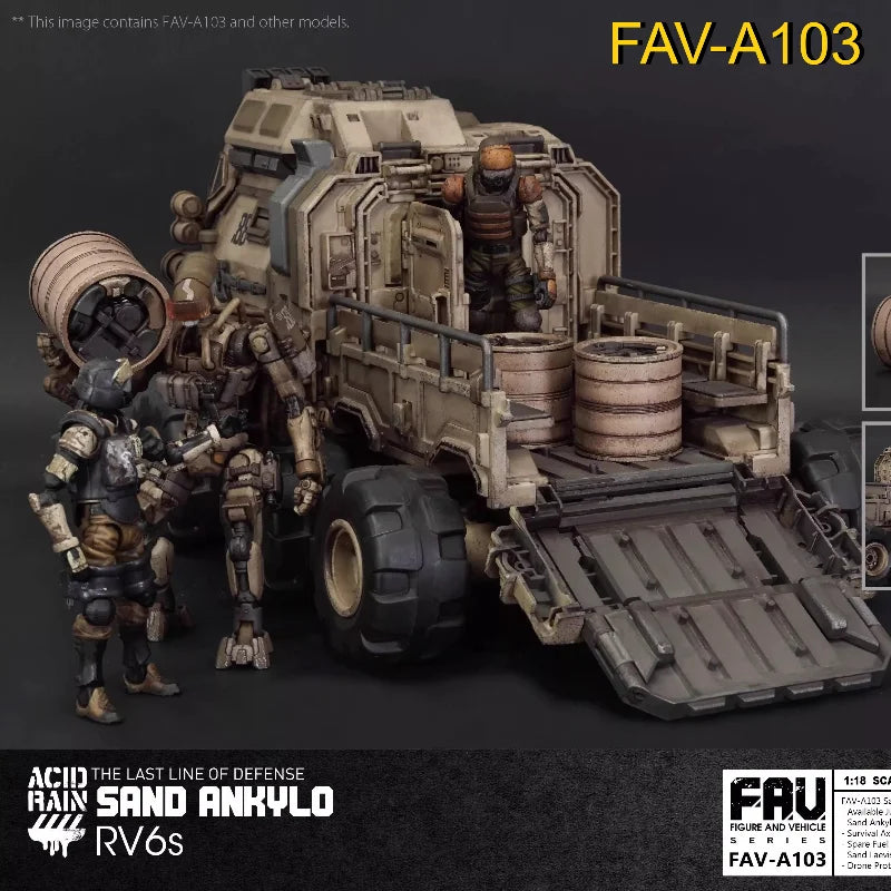 In Stock Original Acid Rain War Unit 88 FAV-A103 FAVA103 Sand Ankylosaurus RV6s A104 Imani 3.75 Inches 1:18 Toy Collection Gift