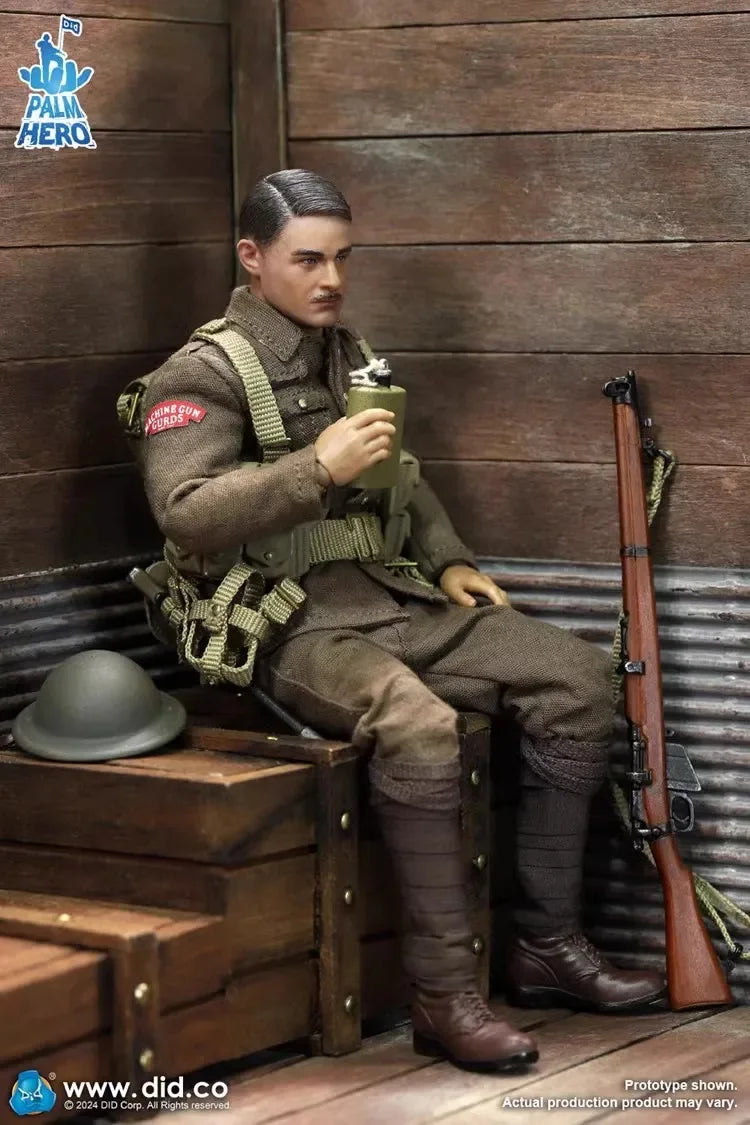 Original Genuine DID 1/12 XB80028 Soldier British Infantry Albert Brown 6'' Action Figure Doll Model Toy In Stock Collection