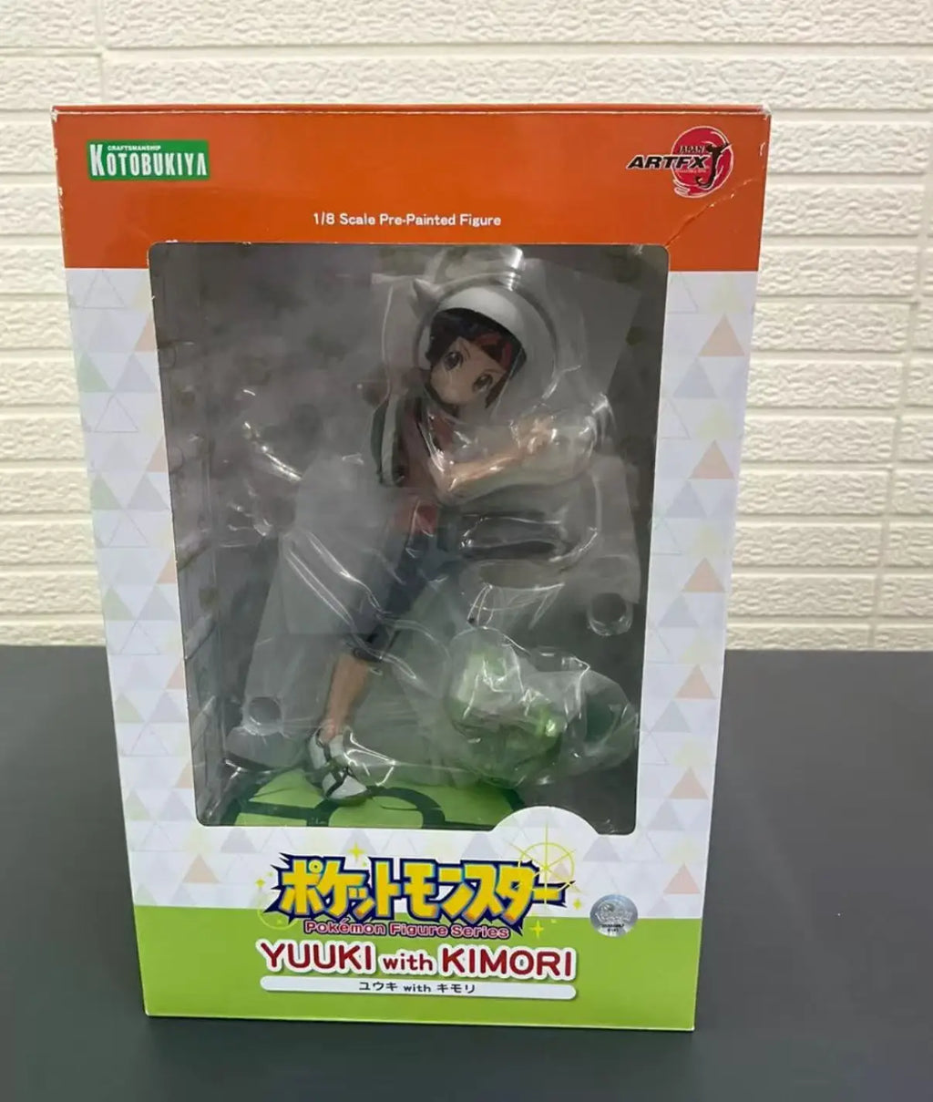 Original Kotobukiya 1/8 ARTFX J Pokemon Series Red with Charmander In Stock Anime Action Collection Figures Model Toys