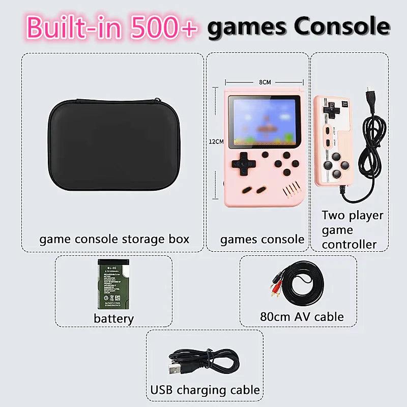 Built-in 500+ Classic games 5 inch arcade retro Console games console for Game boy Emulator TV Video Game Handheld Game Player