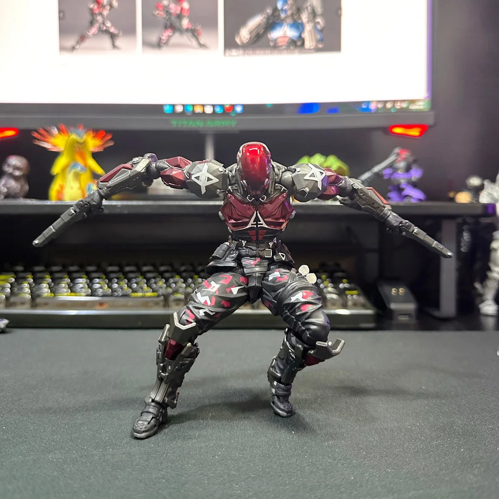 Yamaguchi Batman Arkham Knight 1.5 Anime Figure Model Movie Peripheral Joints Action Toy Collectible Desktop Ornament Presents