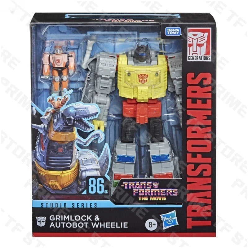 In Stock Original Hasbro Studio Series SS-86 06 Grimlock L-Class Articulated Super Action Figure Collectible Model for Adults