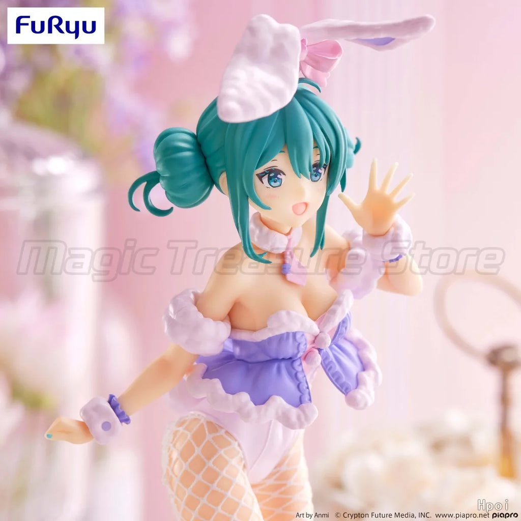 【MT】Original FuRyu BiCute Bunnies Piapro Characters Hatsune Miku Lavender Color Scheme Figure Toy Collection