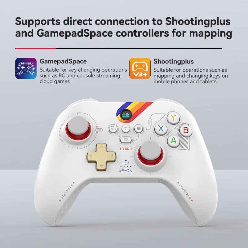 Bluetooth Wireless Gamepad For PlayStation4. Hall Joystick&Hall Triggers&Micro-switch, Android/iOS/Switch/PS4/PC Game Controller