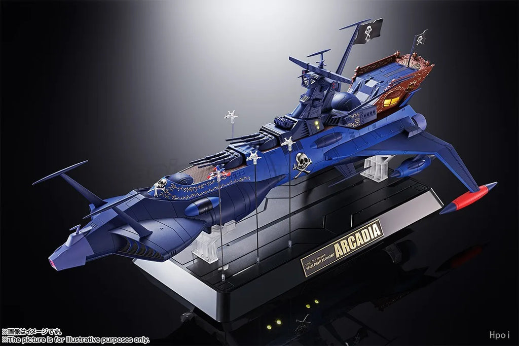 【MT】Original BANDAI SPIRITS Soul of Chogokin GX-93 Space Pirate Captain Harlock DeathShadow Action Figure Toy Model Collection