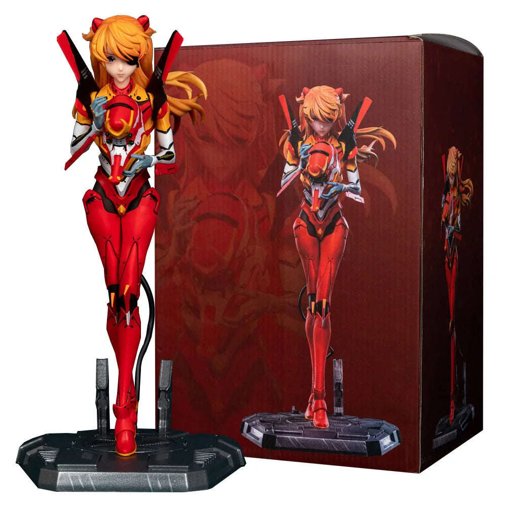 22CM Anime Evangelion Asuka Langley Soryu Figure Shin Gekijouban Ha Souryuu 1/7 Test Suit Ver Model Toy Gift Aciton Figure