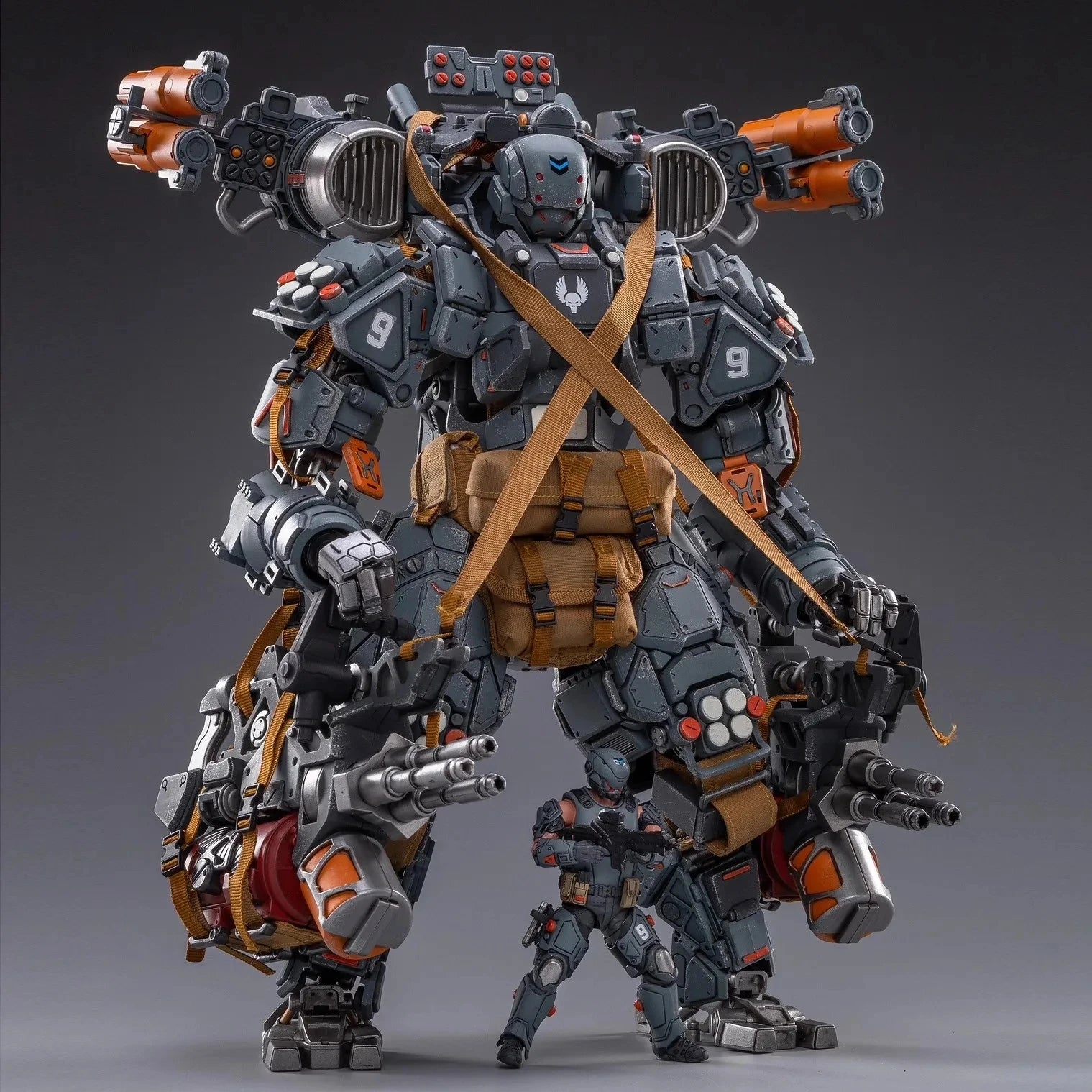 JOYTOY 1/25 God of War 86 Tiekui Dual Pilot  lron Wrecker Steel Bone Mecha Christmas Present Hobby Action Figures Model Toys