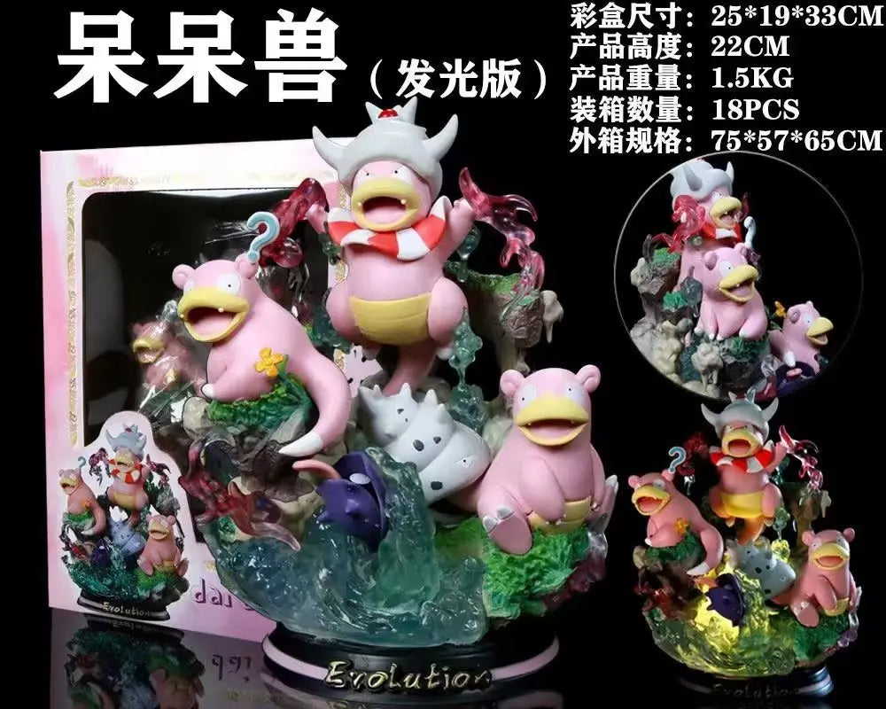 Animation Bao Ke Meng GK animation Pikachu luminous doll hand-made model Super Dream Gengar fire-breathing dragon ornaments