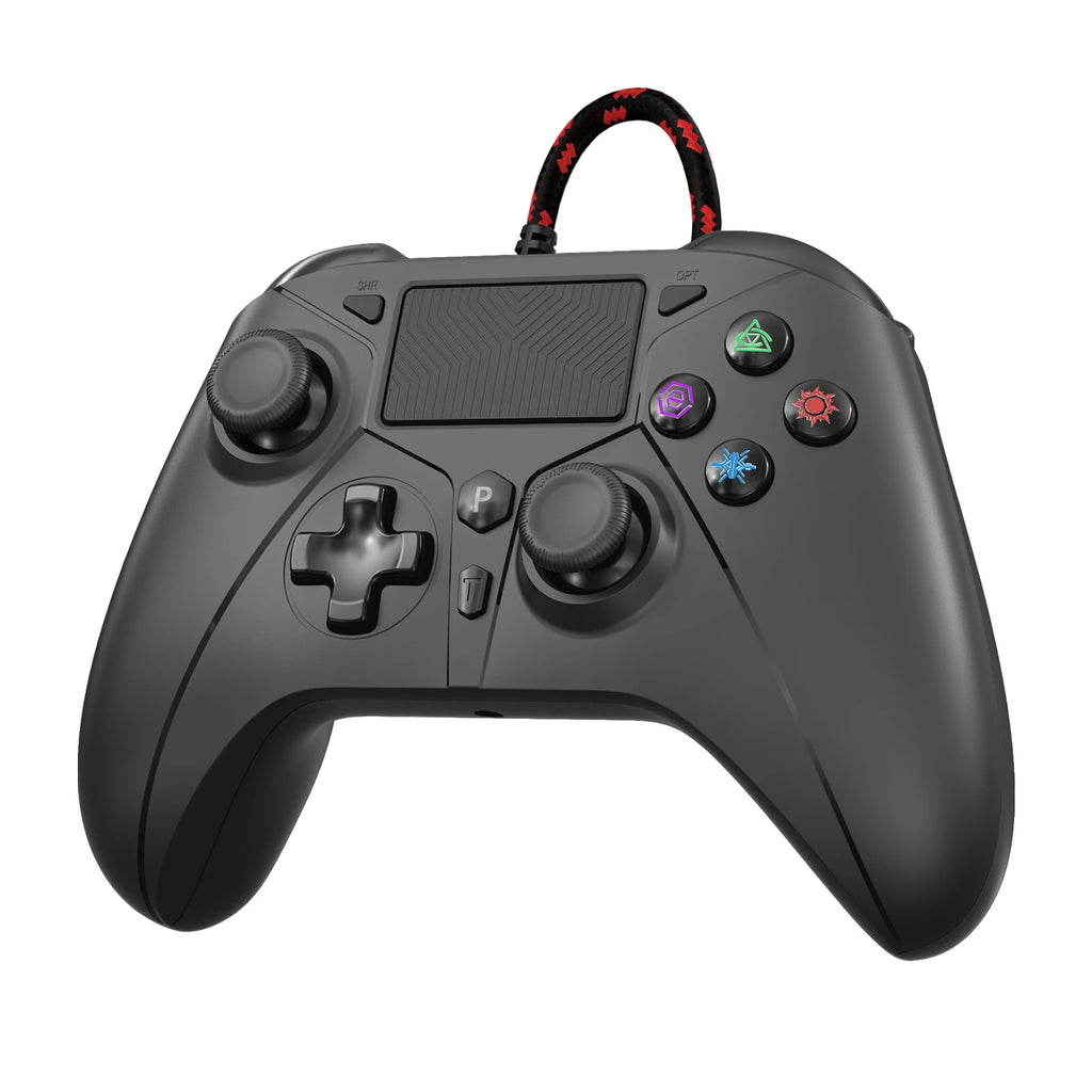 Controller for PS5/PS4 PC/Steam Console Gaming Joystick Turbo Dual Vibration Wired 2m Cable Gamepad Game Remote Control Handle