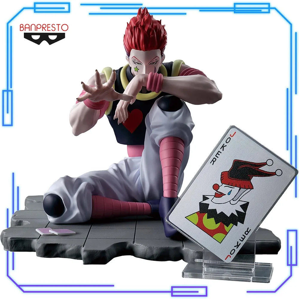 In Stock Bandai Original Genuine Banpresto Anime HUNTER×HUNTER Memorable Saga Special Hisoka 9cm Model Toy Figures Birthday Gift