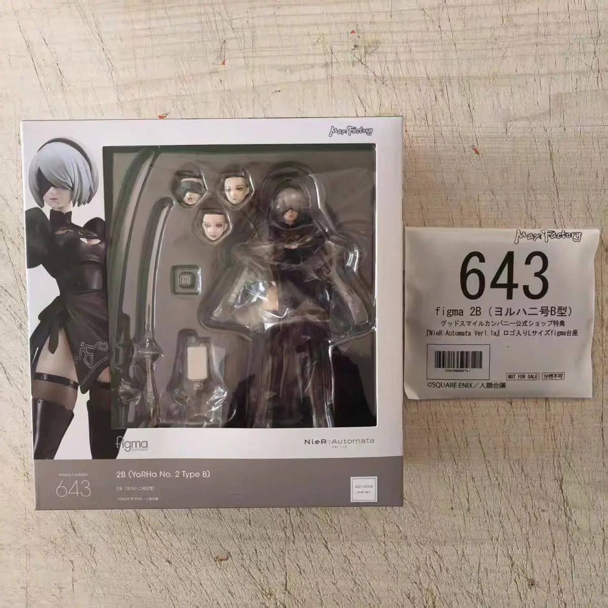 In Stock Figma 643 2B（YoRHa No.2 TypeB) MaxFactory Desktop ornaments Q Ver.  Anime Figure Collection Model Gift