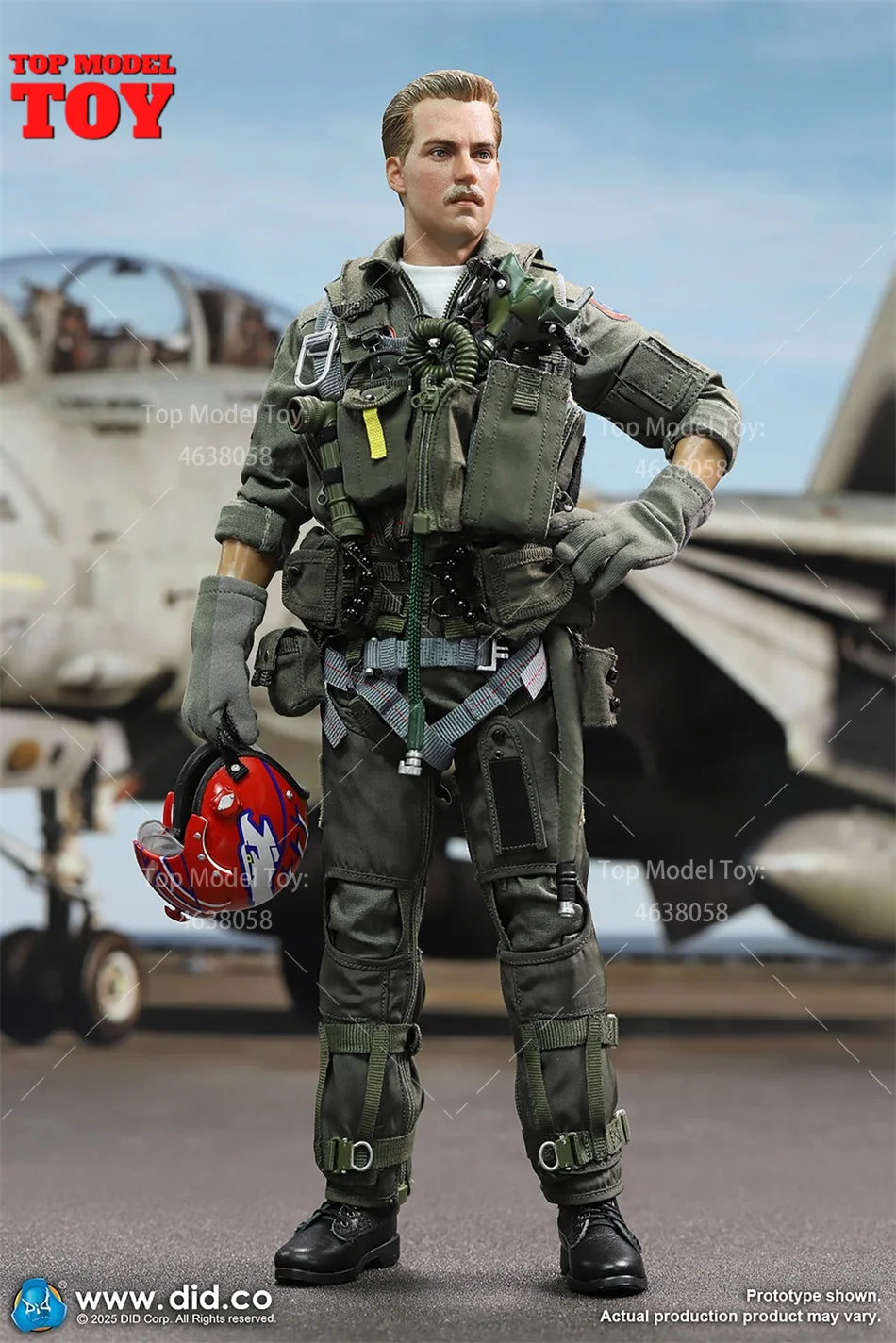 DID MA80182 1/6 Scale Men Soldier American F14 Pilot - Tom And Nick Full Set 12-inches Action Figure Model Doll Fans Gifts