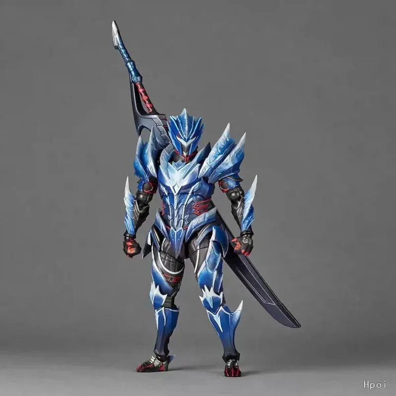 Hot Original Kaiyodo Movable Toy Statue Model Revoltech Amazing Yamaguchi Monster Hunter Rise: Sunbreak Lunagaron Set