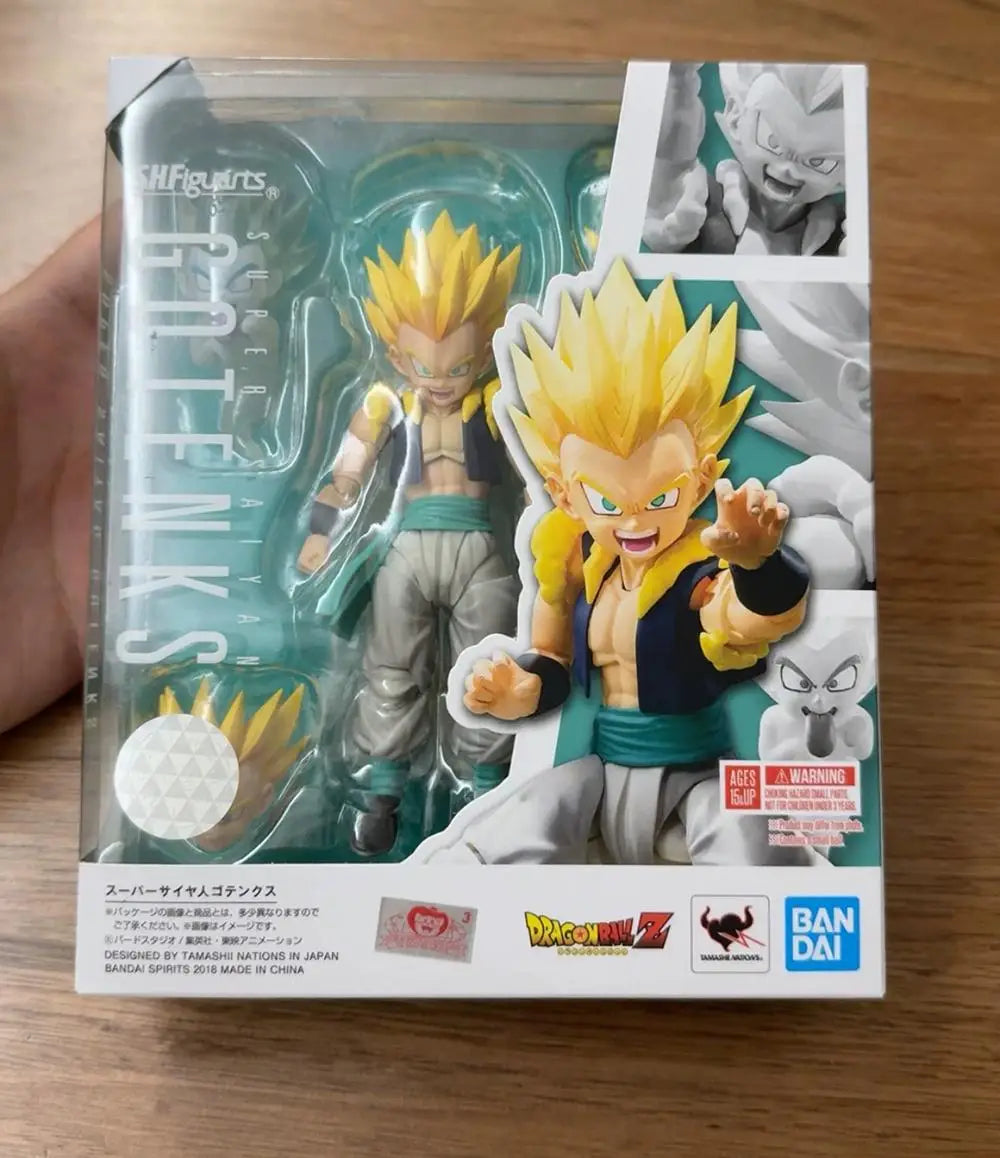 In Stock Bandai Original S.H.Figuarts Anime Action Figure Dragon Ball Z-Majin Boo-Gotenks Children Collection Model Toys Gifts