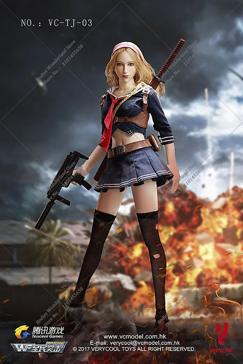 In Stock VERYCOOL VC-TJ-03 1/6 Scale Third Wave Game Blade Girl Maiden 12 inches Full Set Female Solider Action Figure Model