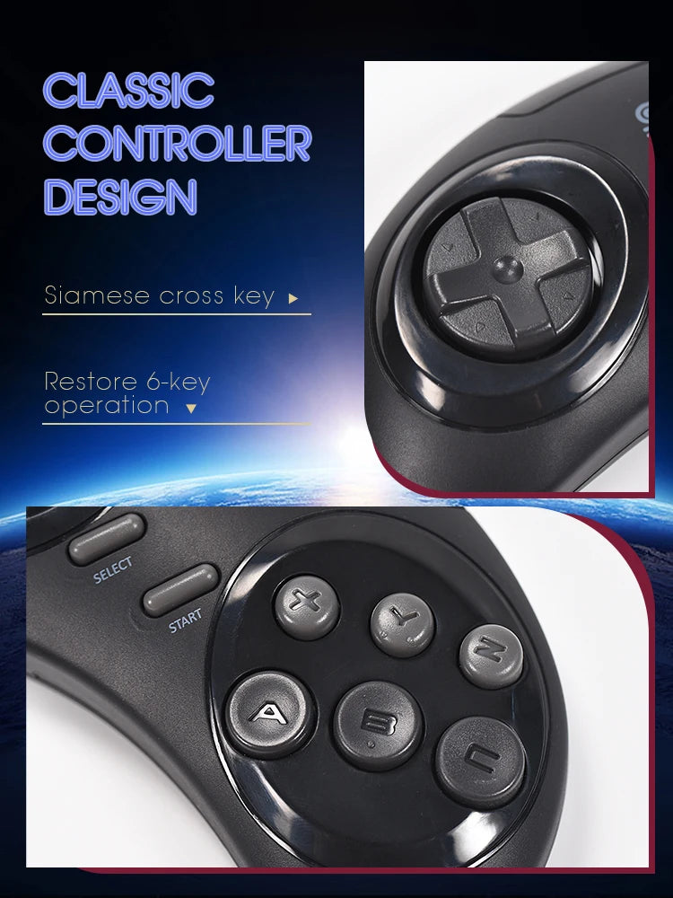 DATA FROG 4k 16-bit Wireless Retro Video Game Console Build In 900 Games HDMI-Compatible Retro Game Console For SEGA/FC/GBA