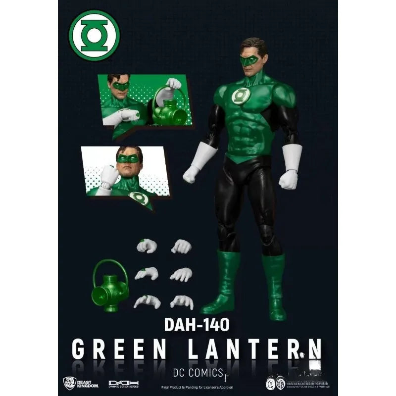 Spot SaleIn Stock Beast Kingdom BEASTKINGDOM DC Comics DAH-140 Green Lantern Action Figure Original Collection Ornament Surprise
