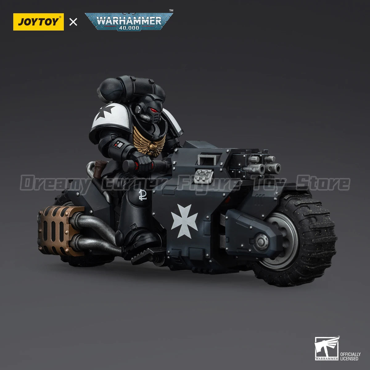 【In Stock】JOYTOY Warhammer 40K Space Marines Black Templars Outriders Brother Valtus 1/18 Action Figure