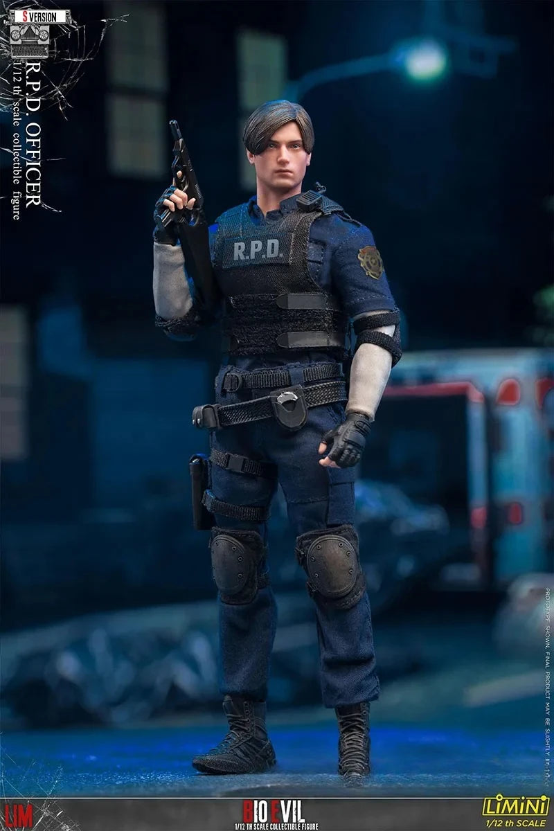 LIMTOYS LiMiNi 1/12 Scale Collectible Figure Leon Kennedy RPD Police Officer Dolls Full Set 6inch Men Soldier Action Figure Body