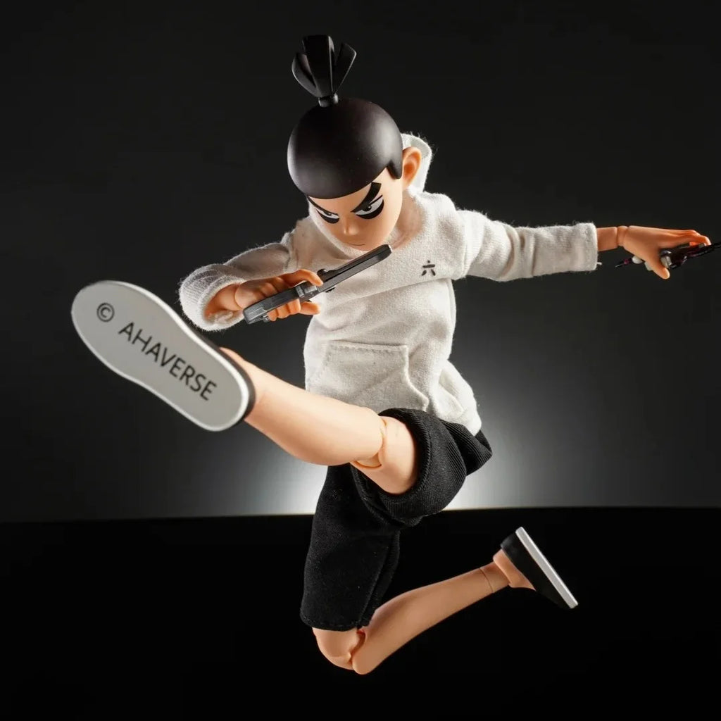 GONG STUDIO Scissor Seven Action Figure 1/8 Scale Joint Movable Doll Cloth Gown Desktop Decoration Collectible Model Toy Gift