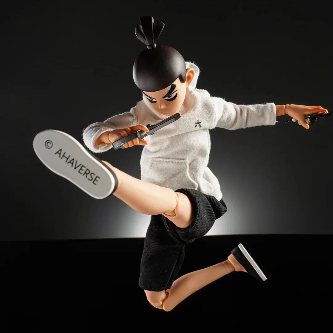 GONG STUDIO Scissor Seven Action Figure 1/8 Scale Joint Movable Doll Cloth Gown Desktop Decoration Collectible Model Toy Gift