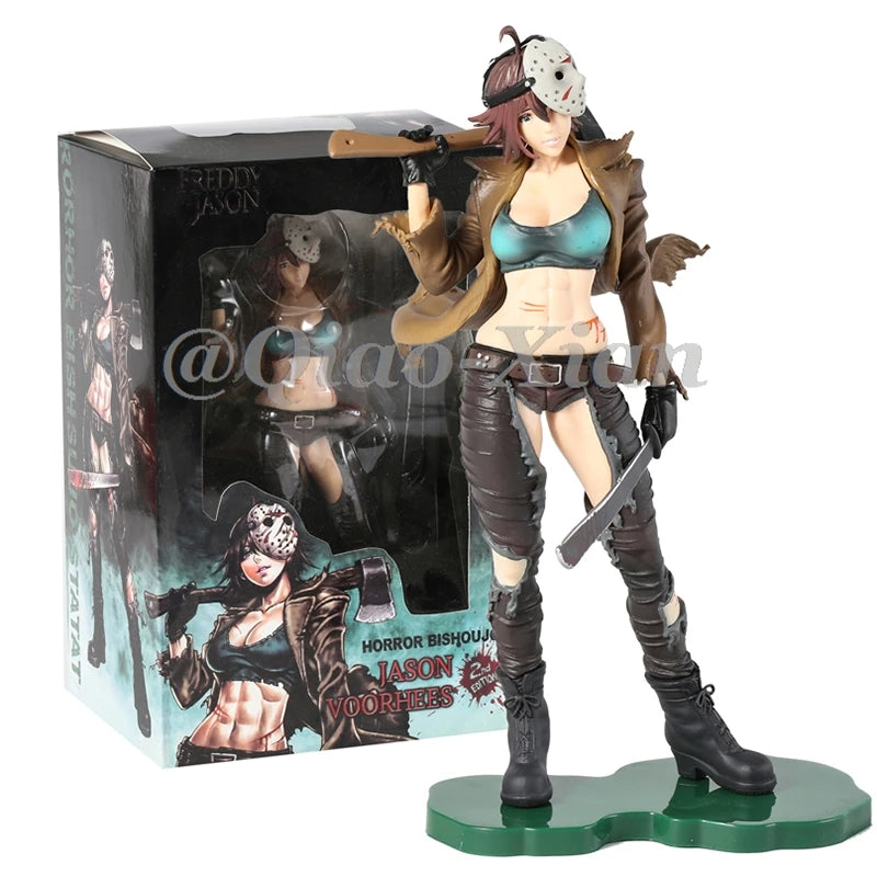 Horror Bishoujo Michael Myers Freddy Krueger Jason Voorhees Chucky Pennywise Figurine Collection Action Figure Halloween Gifts