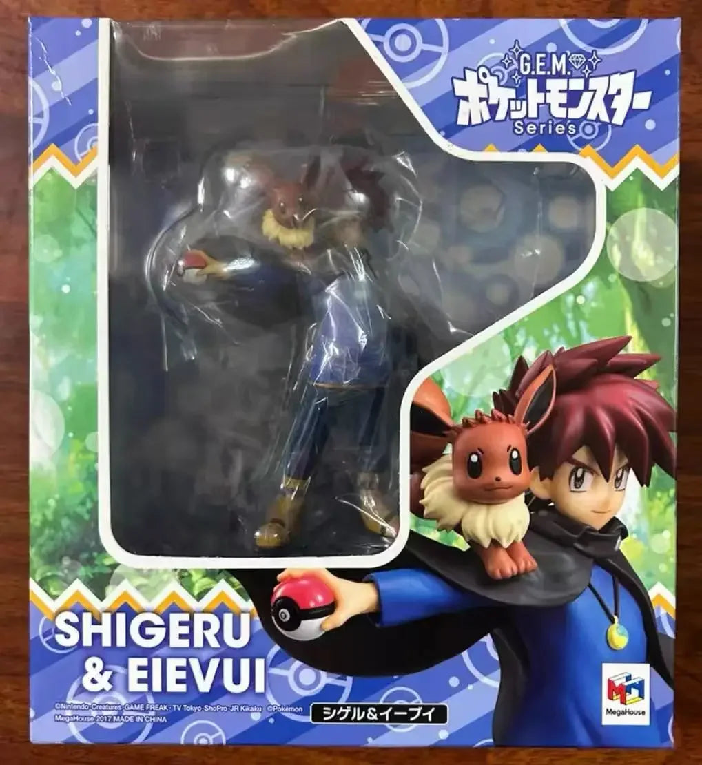In Stock Original  1/8 ARTFX J Pokemon Series Red with Charmander  Anime Action Collection Figures Model Toys