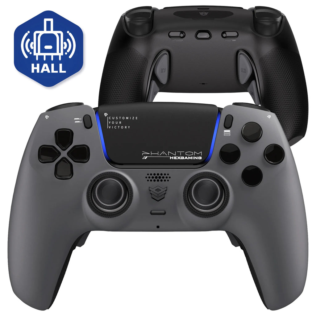 HEXGMING PHANTOM wireless controller Bluetooth Hall joystick game controller compatible with PS5 Elite   PC computer Steam