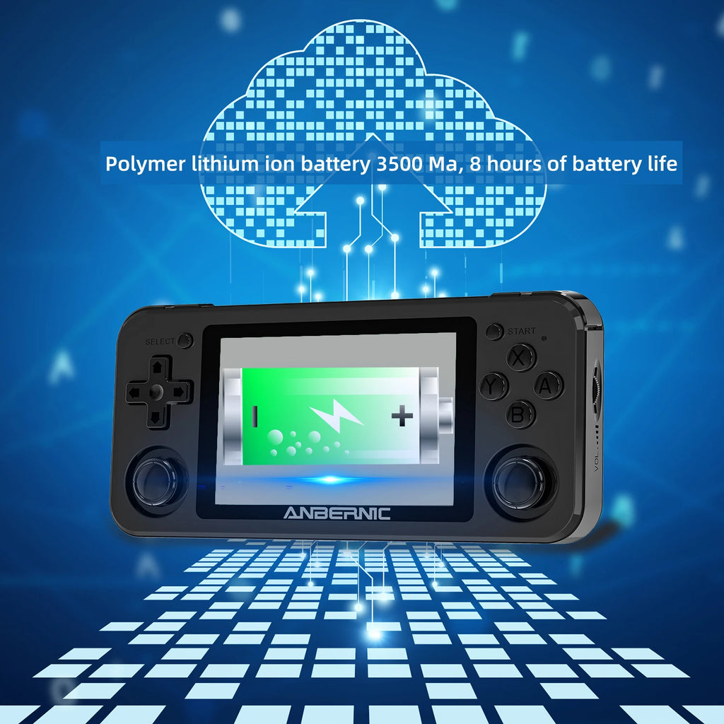 ANBERNIC RG351P Handheld Retro Game Console RK3326 3.5 Inch IPS Screen 64G TF Card 2500 Classic Games 3500 mAh