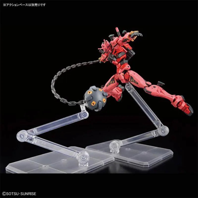 Bandai Original GUNDAM HG Series 1/144 Anime GquuuuuuX GMS-α RED GUNDAM Action Figure Assembly Model Toys Gifts for Children
