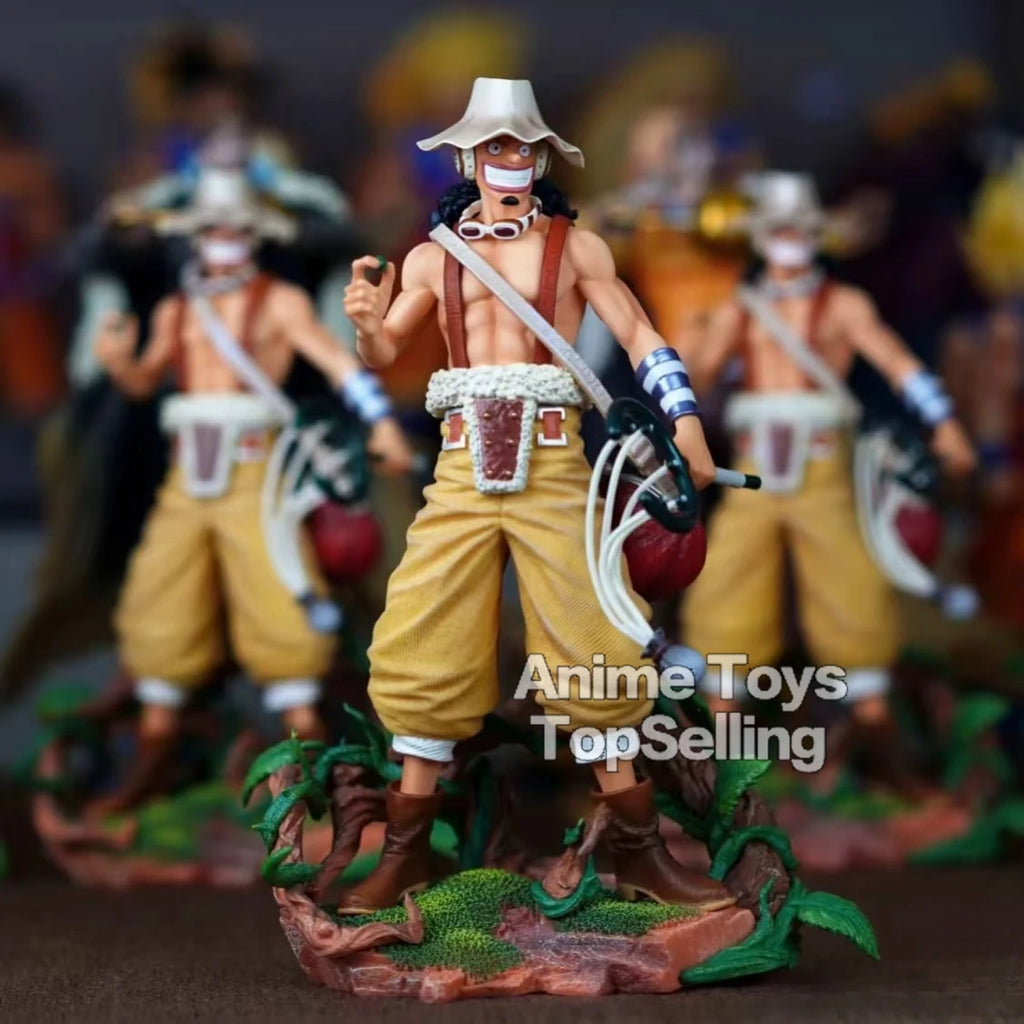 25 cm große Anime-Figur One Piece Figur Usopp Figur Luffy PVC Statue Sammlermodell Spielzeug Geschenk