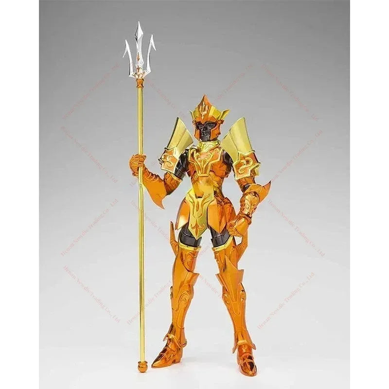 In Stock, Neptuno Poseidon Deluxe Throne Set Set Anime Action Action Collectible Toy Models Collection Gifts