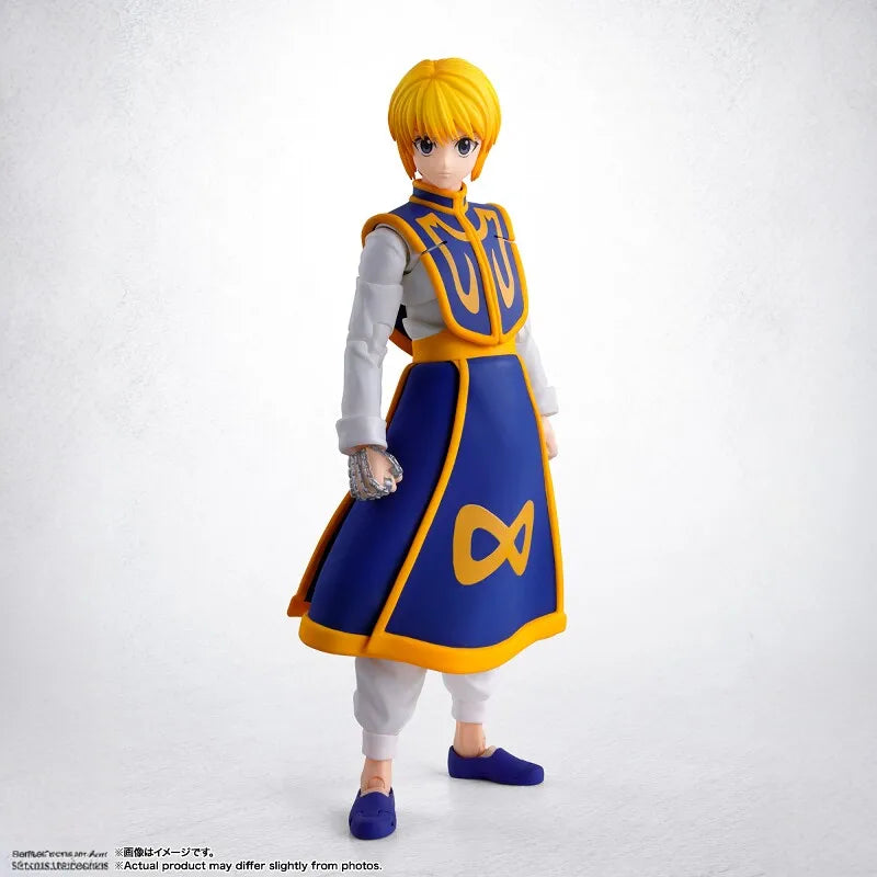 15cm Original Bandai S.H.Figuarts HUNTERxHUNTER Kurapika Leorio Action Figure 1/12 Collectible Anime Movable Doll Ornament Gift