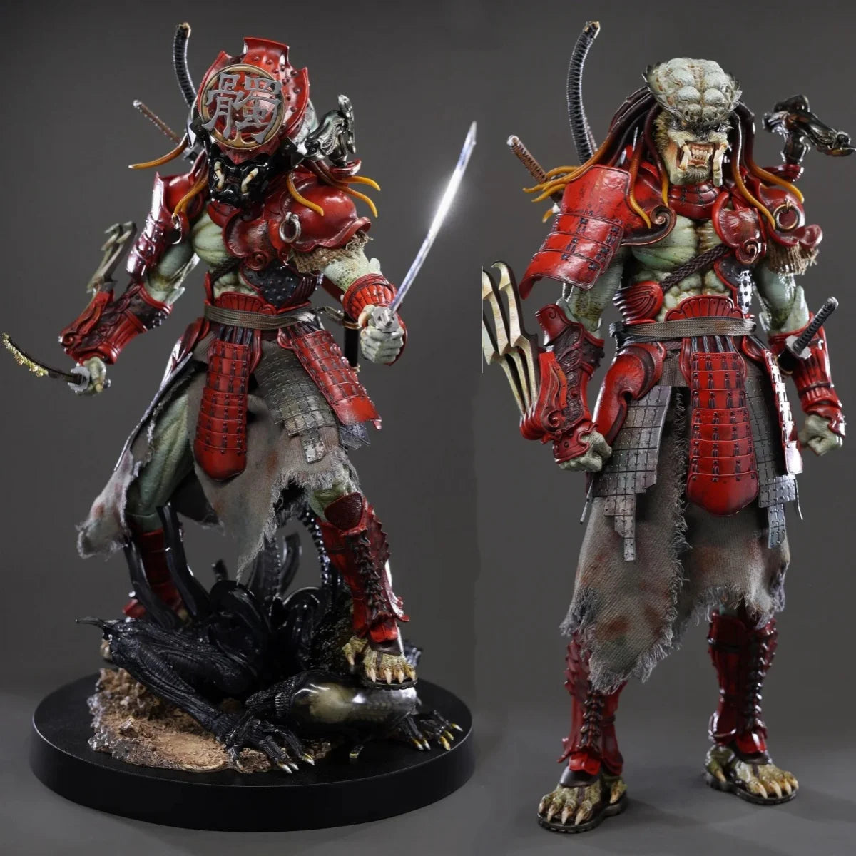 In Stock Original HOTTOYS HT 1/6 AC06《Alien Vs Predator》Samurai Predator Action Figures Collectable Model Surprise Toy Gift