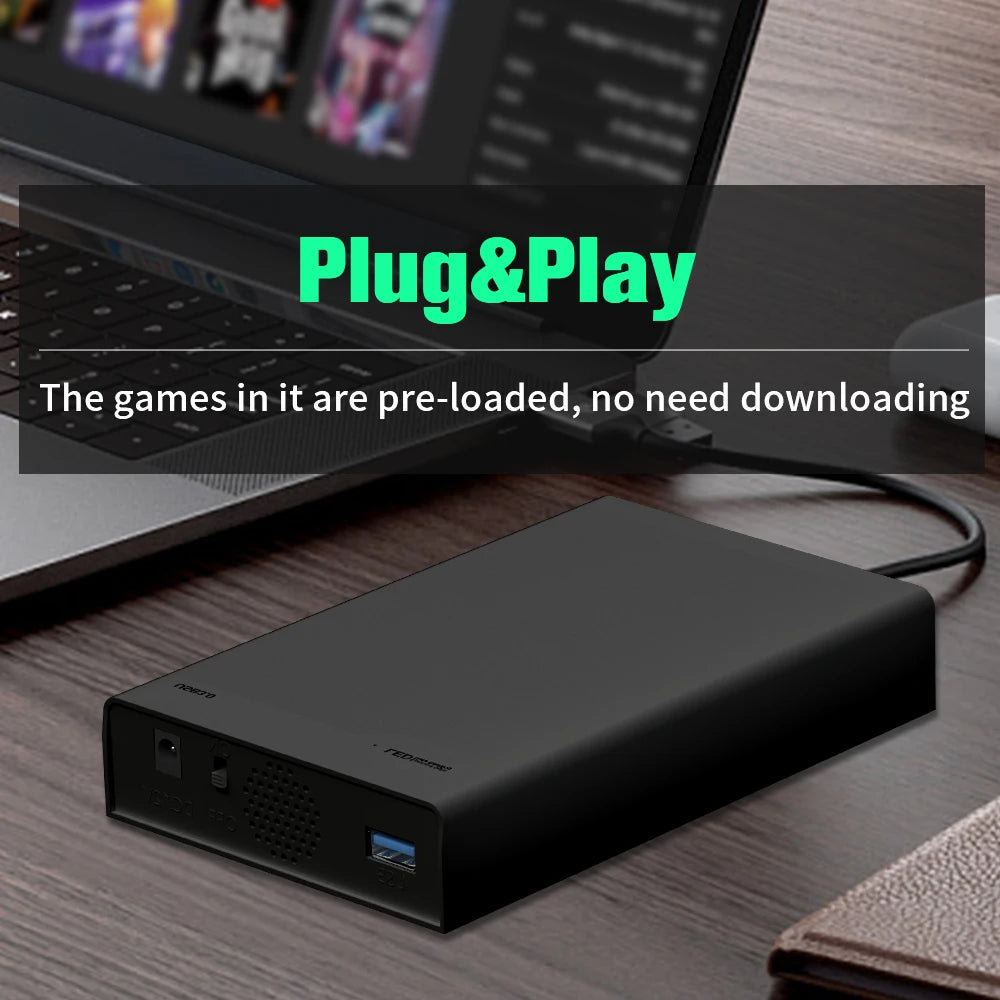 Popular Emulators Game Consoles&Game Hard Drive With 38000+ Games For PS3/PS2/Xbox/Saturn/Switch/Gamecube Plug&Play for WIN PC